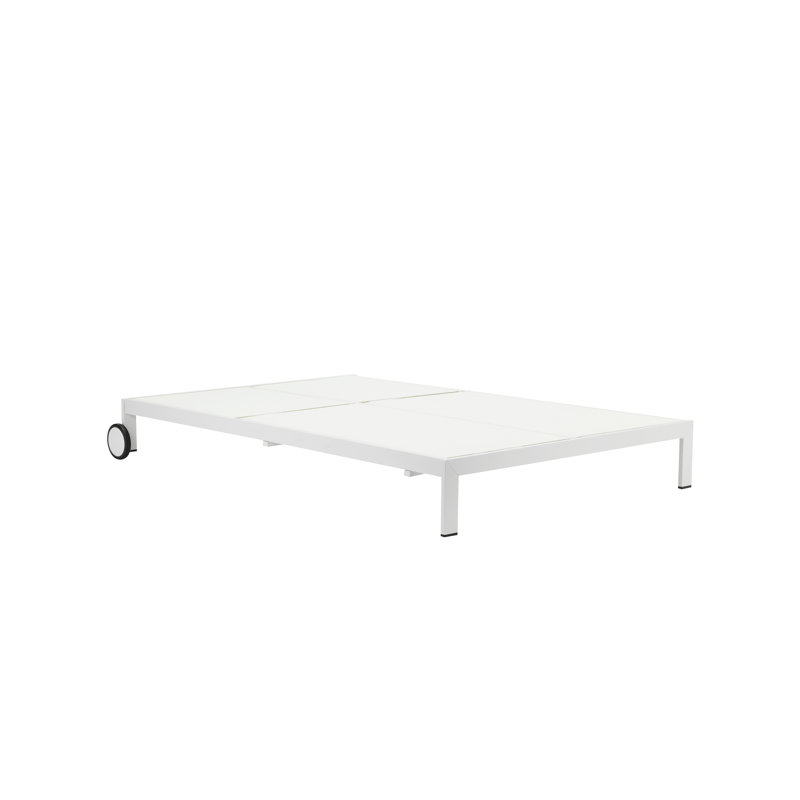 Sally Outdoor Chaise Lounge, White