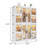 Portable Wardrobe Closet Storage Organizer For Clothes,Clothes Dresser, Magnetic Doors With Cubes &  Hanging Rod, Baby Wardrobe Storage Cabinet,White