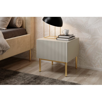Alantra 46cm W Laminate Bedside Table