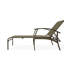 Belle Isle Sling Aluminum Frame Four Position Lay-flat Chaise With Marine Grade Polymer Arm Accent-99346972-98931917