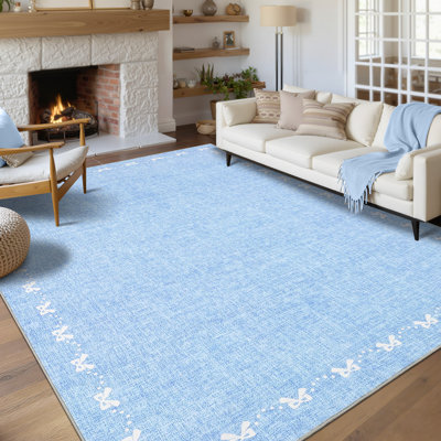 Tapis lavable en machine Bow-Knot