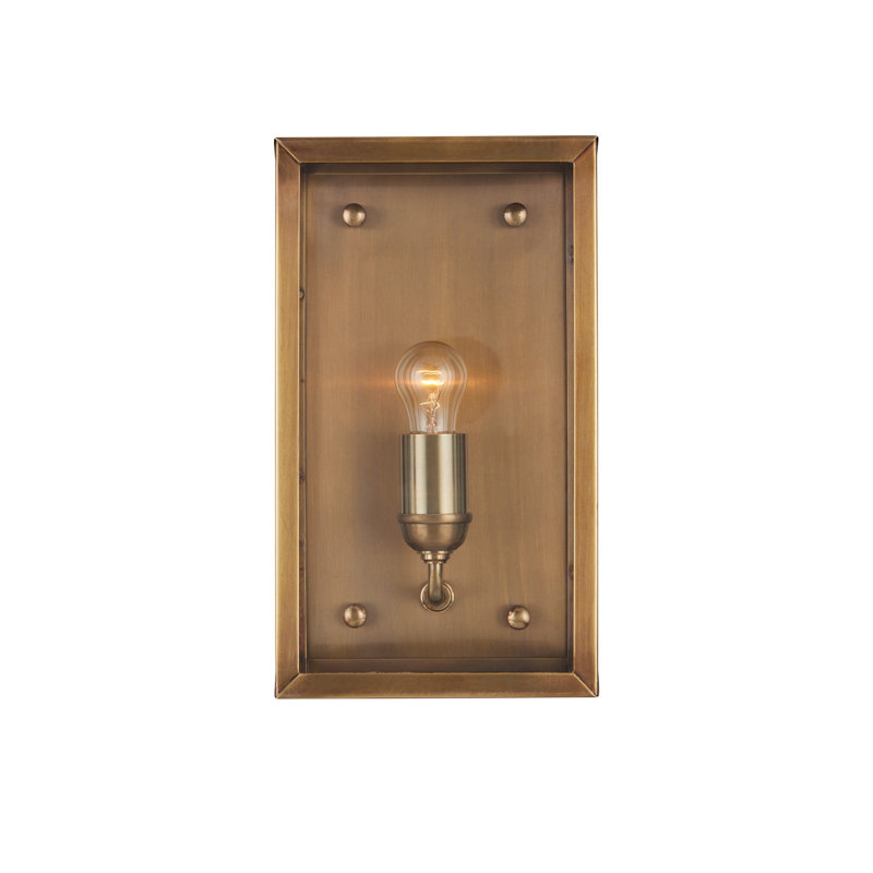 Royster 1 - Light Outdoor Wall Sconce, Antique Brass