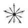 Alchemy 10-Light Multi-Tier Chandelier with Tapered Globes