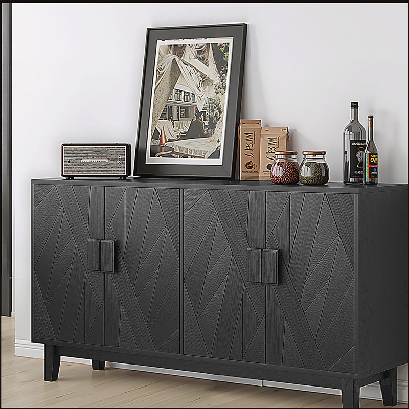 Buffet de rangement avec armoire latérale, buffet multifonctionnel moderne