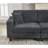 Oversized Modular Sectional Sofa Set, L Shaped Couch,Corduroy ,Upholstered,Deep Seat,,5 Seat,5 Throw Pillow And 6 Back Cushion,Living Room, Apartment , Gray
