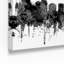 «Orlando Florida Skyline B and W», reproduction d'impression sur toile tendue-24187371