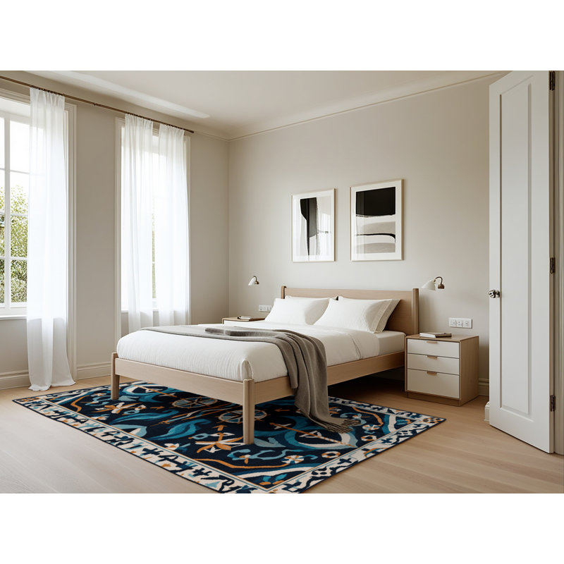 Machine Washable Turkish Gray Area Rug, Rectangle 5' x 7'