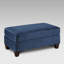 Tissu cocktail - Revêtement bleu marine texturé, pieds, motif géométrique, siège rectangulaire pour le salon, repose-pieds en mousse haute, espace de forme