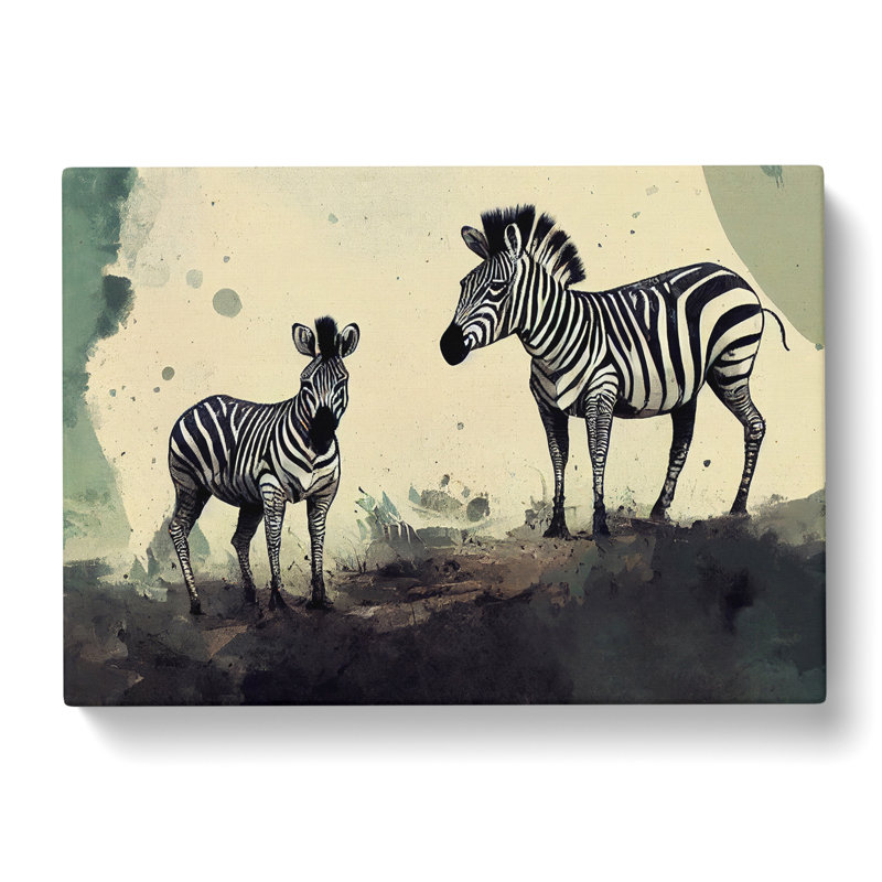 Zebra Painting Vol.2 - Wrapped Canvas, 50cm H x 76cm W