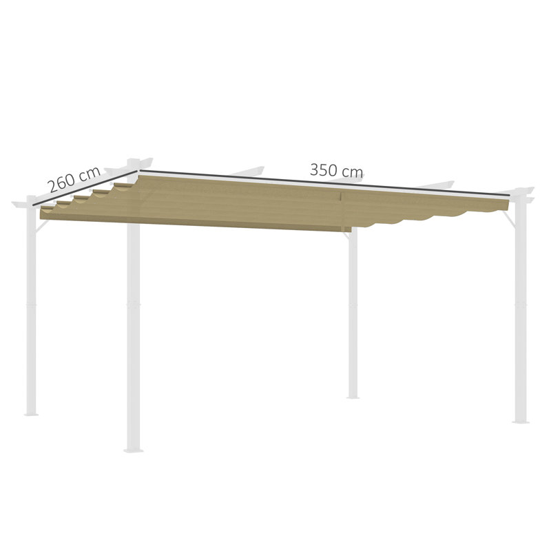17 Stories Fabric Replacement Canopy for Pergola, Tan