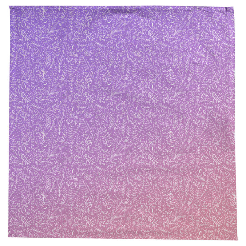 Leffel Ditsy Floral Pattern Tablecloth, Purple/Pink