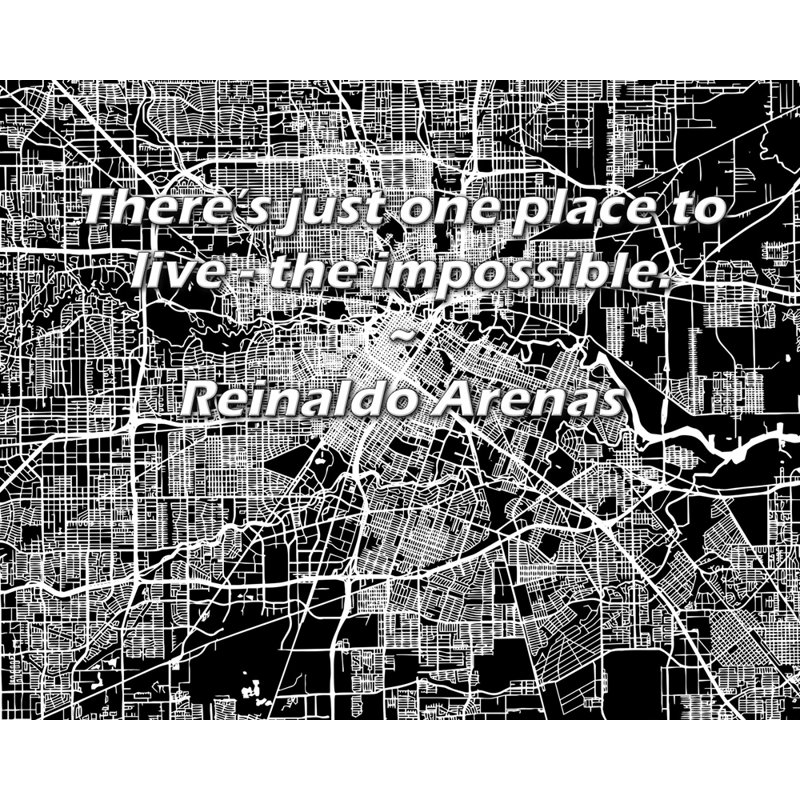 Latitude Run® Gallery Wrapped Canvas By Reinaldo Arenas: "There’s just one place to live - the imposs, 13" H x 18" W