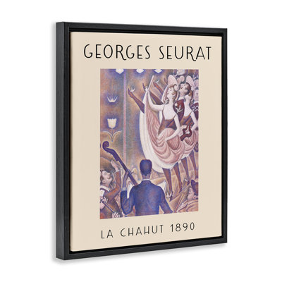  Classic Seurat Poster Framed Floater Canvas Wall Art by Daphne Polselli