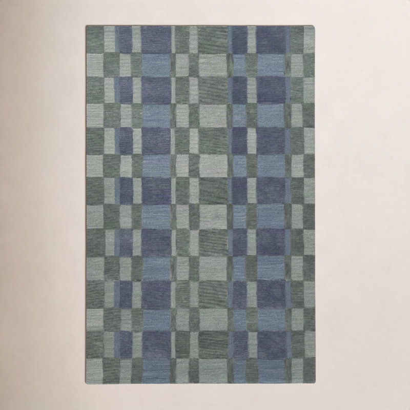 Gemo Hand Tufted Wool Indoor Rug, Neutral, Rectangle 5' x 8'