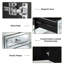 Jasmic 135cm Mirrored Glass Sideboard with 3 Drawers 3 Doors