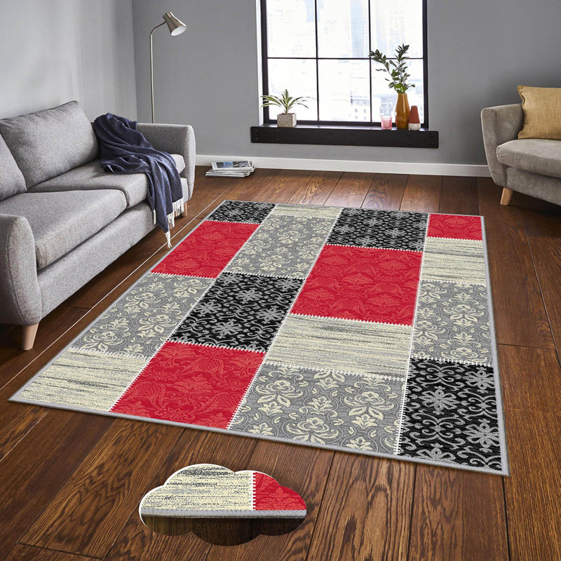 Premium 3D Printed Carpet, 4.6 x 7.2 Feet, 100% Polyester, 0.3 Inches Pile Height | Antibacterial, Non-Slip Underside, Machine Washable | Perfect for Living Room, Bedroom, and Kids' Play Areas, Durable & Stylish