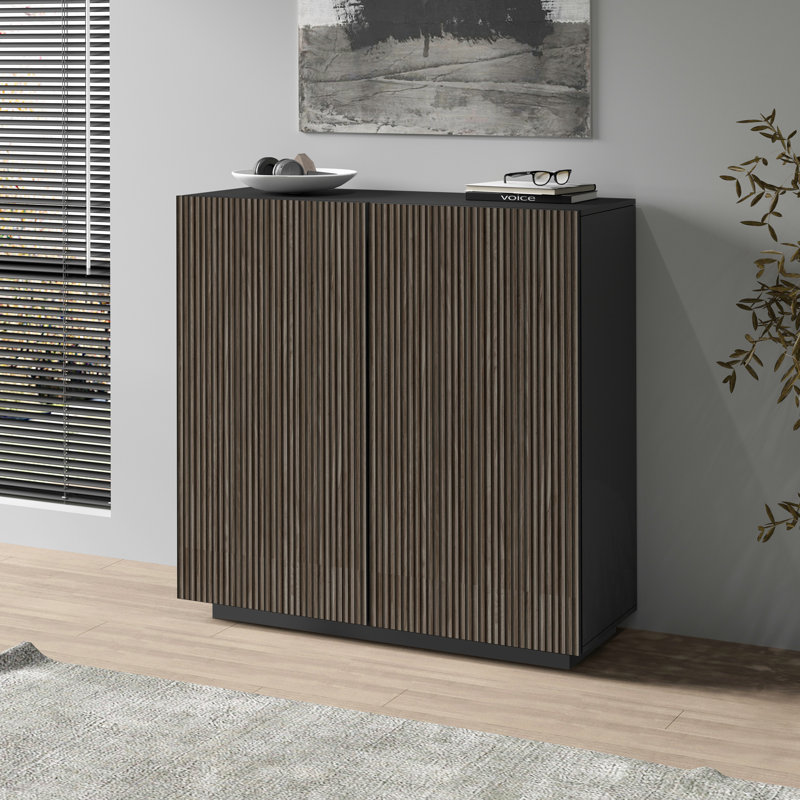 Allare 120cm Sideboard, Grey/Black