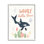 «Whale Hello There Orca», art giclée par Nina Blue