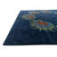 Tapis carré bleu marine Johansson