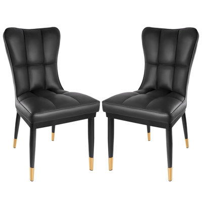 Chaise de salle à manger à dossier solide