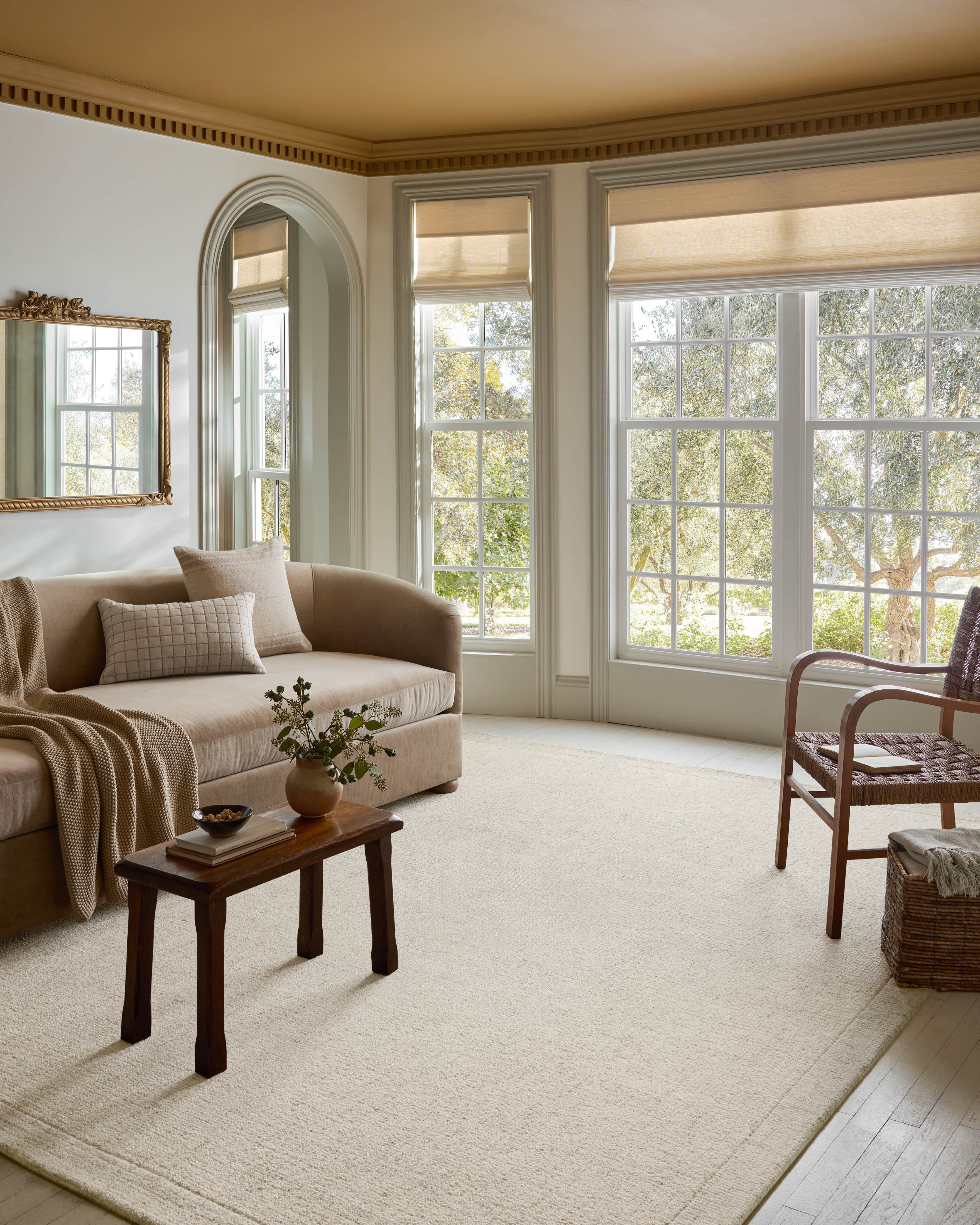 7'9" x 9' Magnolia Home by Joanna Gaines x Loloi Henley Ivory / Smoke Area Rug