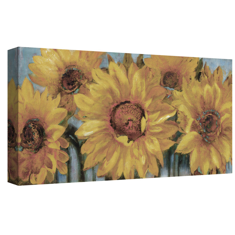 «Sunburst I Soft», reproduction d'art sur toile sans cadre, H 17 po x l 34 po x P 1,5 po