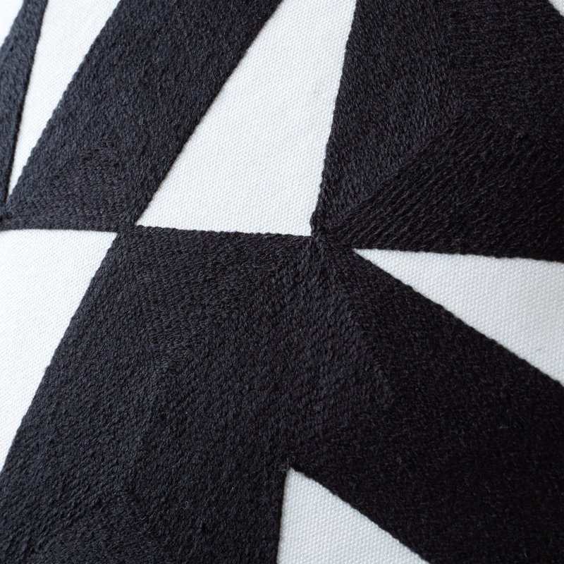 Graphic Geo Cushion, Black