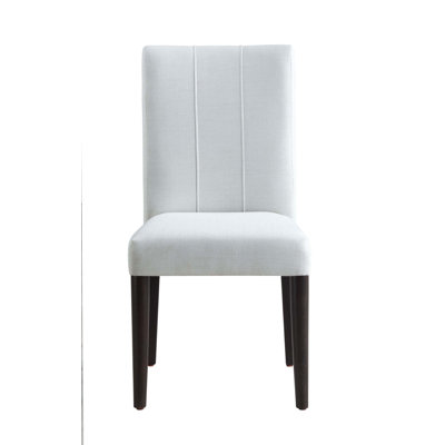 Chaise d'appoint à finition blanche, ensemble de 2