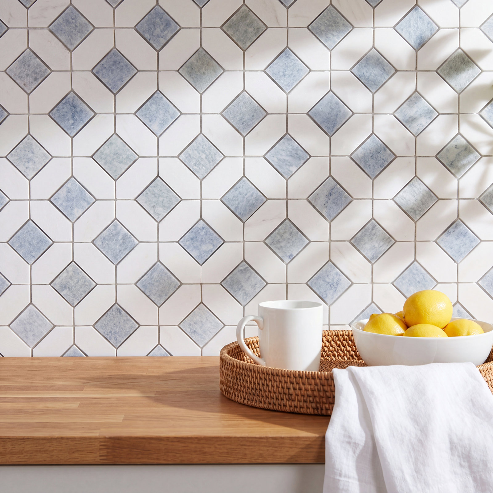 Natural 2" x 2" Marble Mosaic Tile