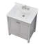 Meuble-lavabo de 30 pouces avec plateau en pierre reconstituée-789797509