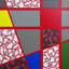 Mosaic Color Grid-Napthol Crimson On Napthol Crimson Painting by Eddie Bruckner