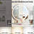 Dressing table with LED lighting mirror, adjustable brightness, dressing table with chair
