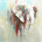 Abstract Elephant with Paint Splash - Turquoise Metal Print
