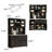 Modern Pantry Cabinet With Pegboard, Freestanding Buffet With Spacious Storage