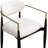 Eligah Vegan Leather Upholstered Dining Arm Chair-6766377-6766386