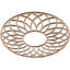Médaillon de plafond en bois d'aulne 16 po x P 5 po x P 5 po-63411893-63411892