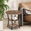 Table de bout haute Jalane avec 2 ports USB, 2 prises de courant et 3 tablettes de rangement à 3 niveaux-41811055