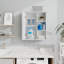 Armoire murale pour salle de bain au-dessus de la toilette l 24 po x P 7 po x H 28 po -1805184422