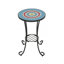 Table d'appoint de patio avec tablette