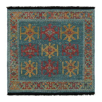 Burano Hand Knotted Wool Geometric Area Rug