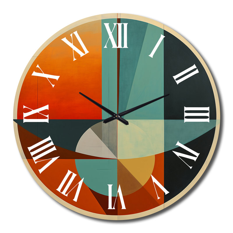 Bettyann - Horloge murale moderne Mid-Century, Grand