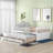 Ajavian Three Drawers Wooden Daybed with Trundle-1561704860-1577153690