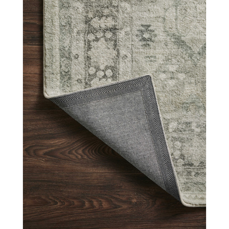 Oriental Steel Graphite Area Rug, Runner 2'6" x 7'6"