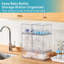 Ensemble de 5 tiroirs de rangement empilables en plastique transparent pour la cuisine, la salle de bain, le meuble-lavabo, l'armoire et le garde-manger