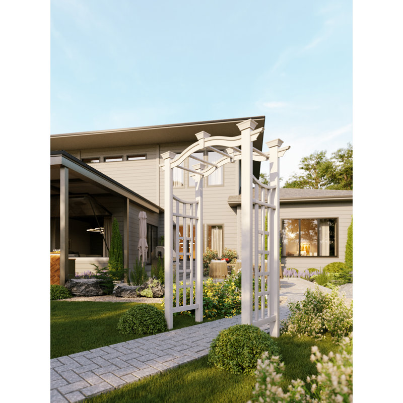 White Vinyl Arbor