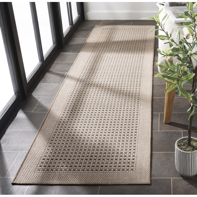 Tapis beige / naturel Sisal Performance 108, Tapis de couloir 2 pi 2 po x 8 pi