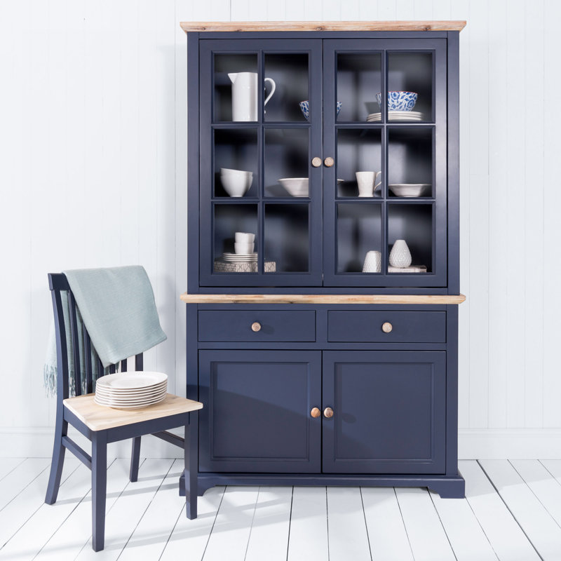 Teague Display Cabinet, Navy Blue