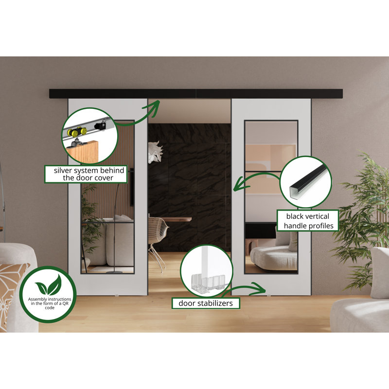 DOOR TORI 2, 194cm x 205cm, White