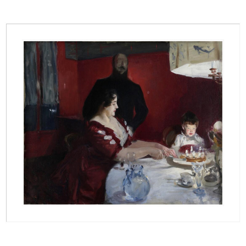 «The Birthday Party» par John Singer Sargent, impression giclée sur cadre, H 33,5 po x l 39,12 po