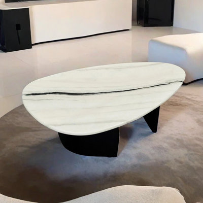Coffee Table Marble Stainless Steel